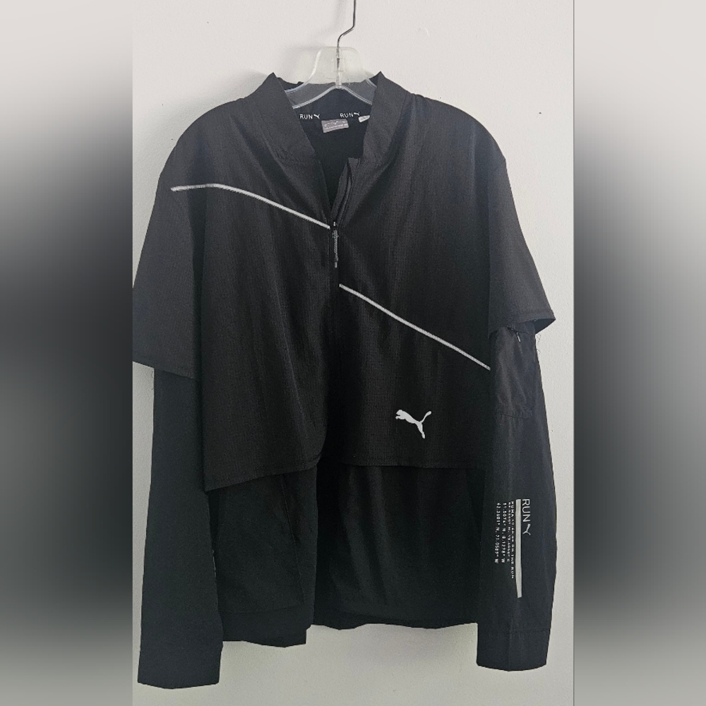 PUMA Black Short Sleeve Jacket